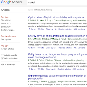 The collection of my academic articles accessible on Google Scholar